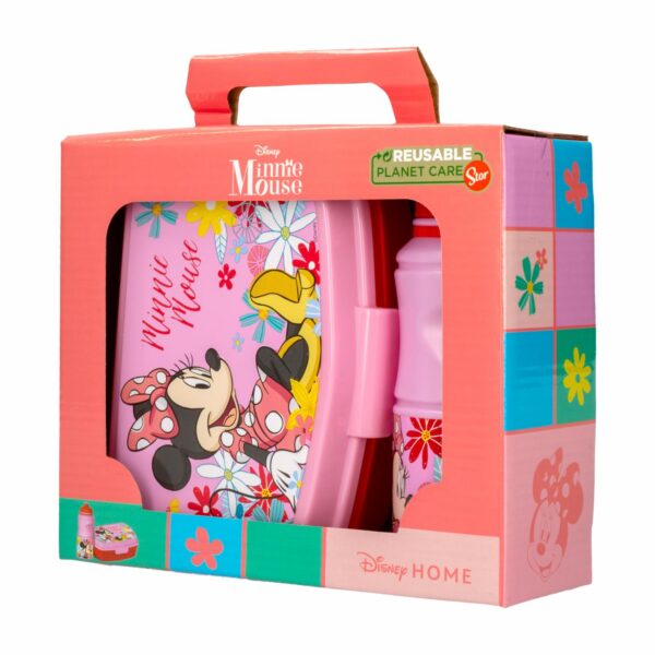 Set Infantil Botella Y Porta Alimentos Diseño Minnie Mouse STOR 2 Piezas - Imagen 4