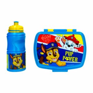 Set Infantil Botella Y Porta Alimentos Diseño Paw Patrol STOR 2 Piezas