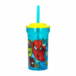 Vaso Con Sorbete Infantil Diseño Spiderman STOR 460 Ml