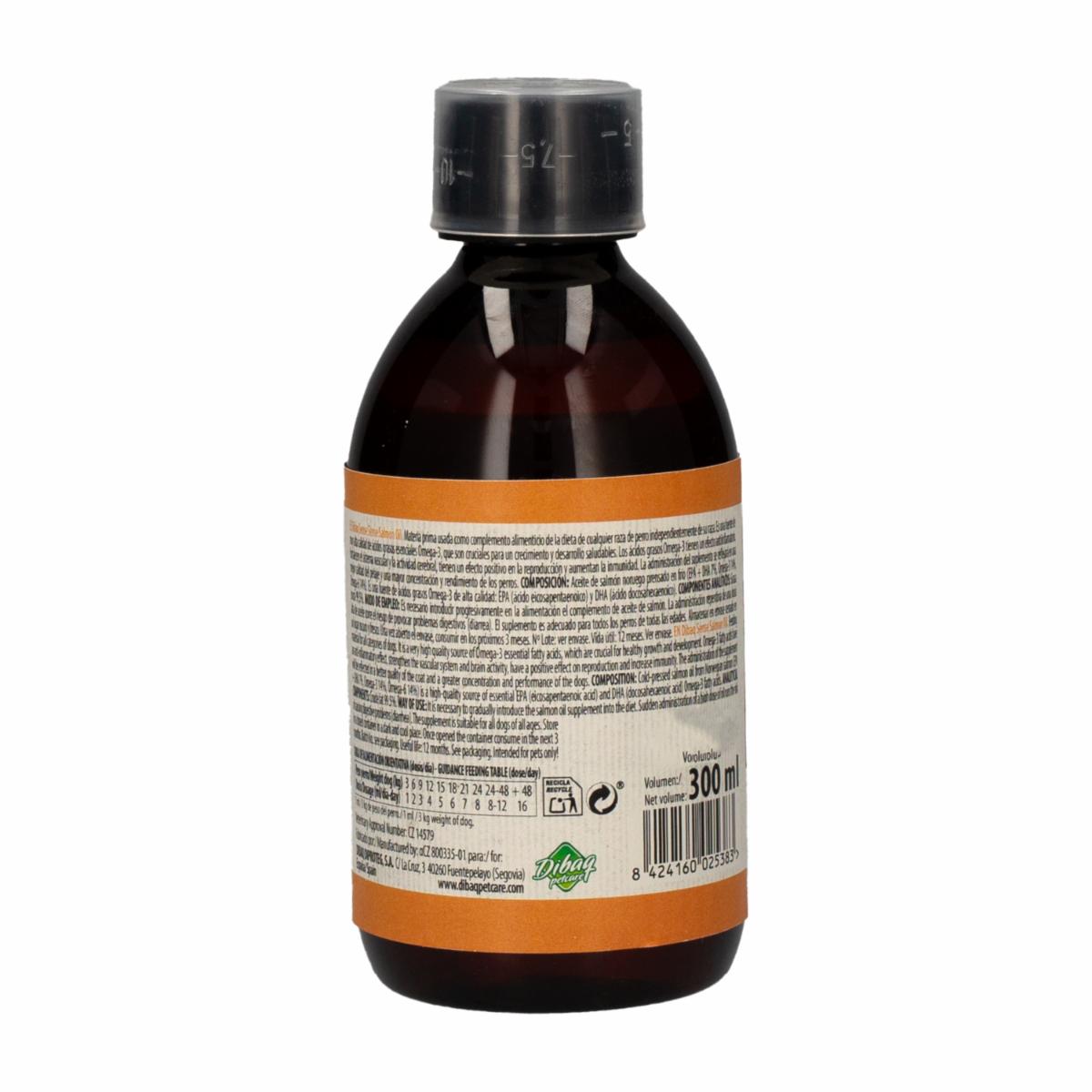 Suplemento Para Macotas Aceite De Salmon DIBAQ 300 Ml - Imagen 2