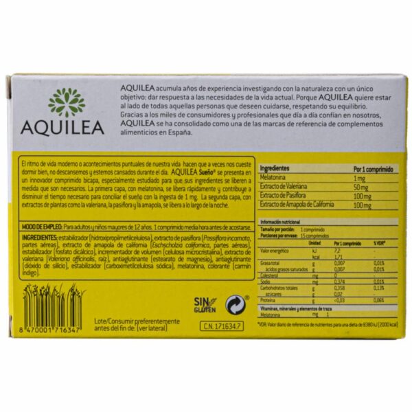 Aquilea Sueño AQUILEA SUENO 20 g - Imagen 3