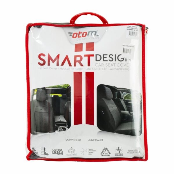 Fundas De Asiento Universal Smart Negro OTOM Unidad - Imagen 2