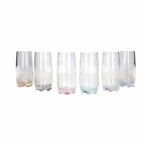 Set De Vasos Para Bebida Con Fondo De Colores 6X390 Ml LAV LV-ADR25 - Imagen 2