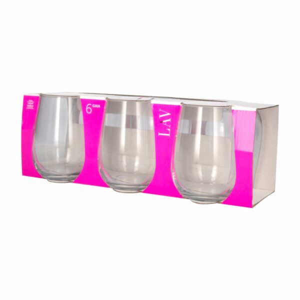 Set De Vasos Línea Gaia 6x590 Ml LAV LV-GAI369E
