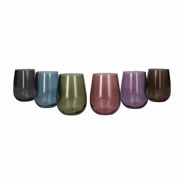 Set De Vasos De Colores Línea Gaia 6X470 Ml LAV GAI365 PFT6 - Imagen 2