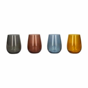 Set De Vasos Línea Gaia De Colores 4X360 Ml LAV LV-GAI361