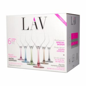 Set Copas Para Vino De Colores LAV 6 Piezas