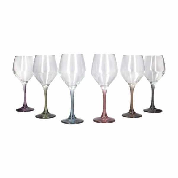 Set Copas Para Vino De Colores LAV 6 Piezas - Imagen 2