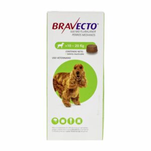 Antiparasitario Para Perros Interno Y Externo De 10 A 20 Kg BRAVECTO De 10 Kg A 20 Kg