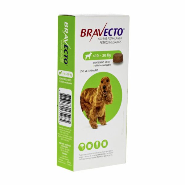 Antiparasitario Para Perros Interno Y Externo De 10 A 20 Kg BRAVECTO De 10 Kg A 20 Kg - Imagen 3