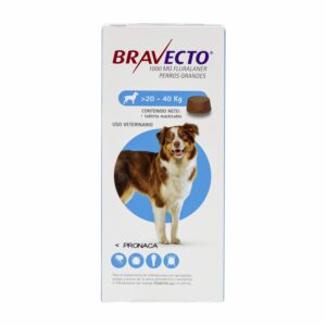 Antiparasitario Para Perros Interno Y Externo De 20 A 40 Kg BRAVECTO De 20 Kg A 40 Kg