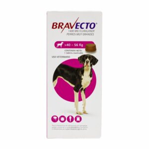 Antiparasitario Para Perros Interno Y Externo De 40 A 56 Kg BRAVECTO De 40 Kg A 56 Kg