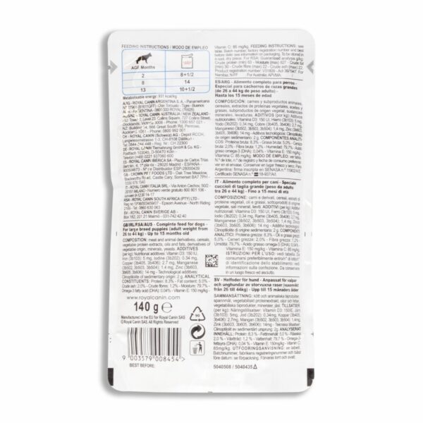 Comida Para Perros Cachorro Maxi ROYAL CANIN 140 G - Imagen 2