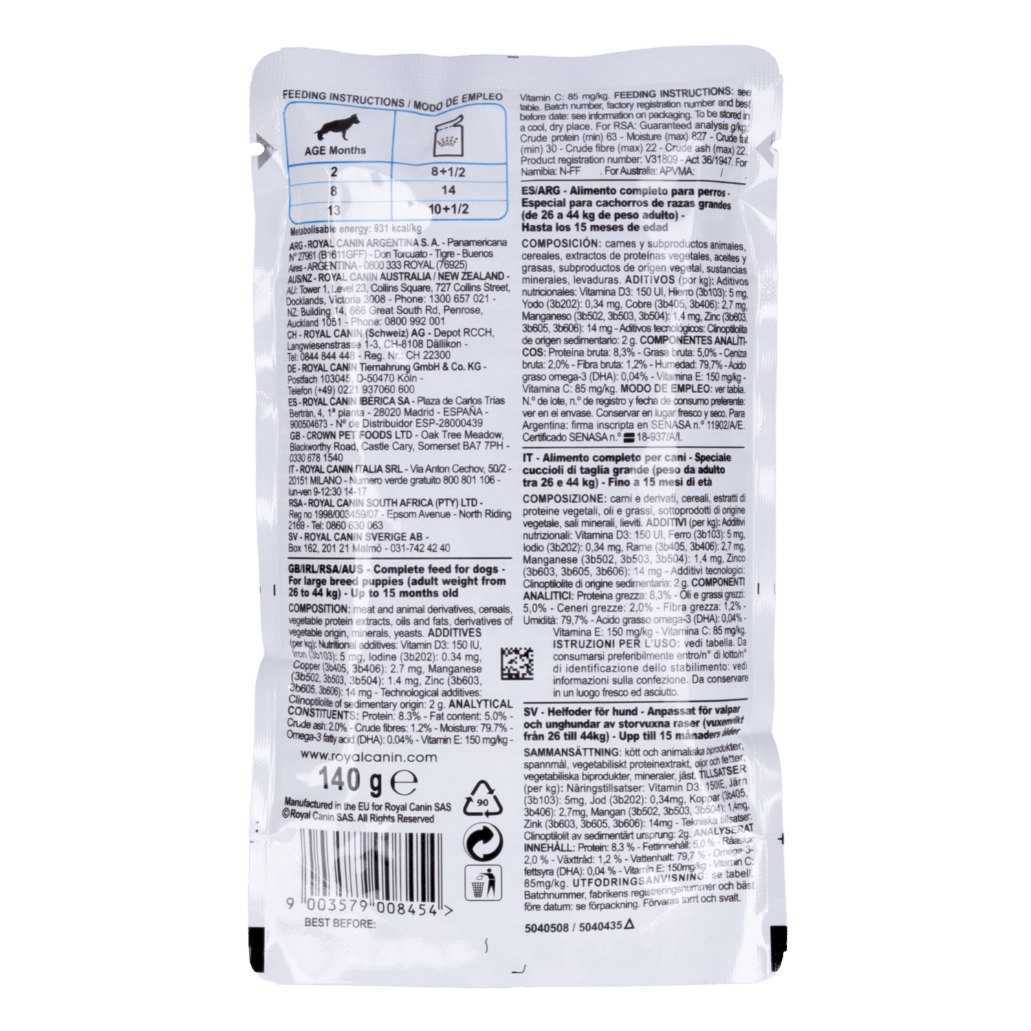 Comida Para Perros Cachorro Maxi ROYAL CANIN 140 G - Imagen 2