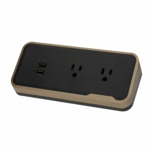 Protector De Corriente Bronce MIRA 2 USB