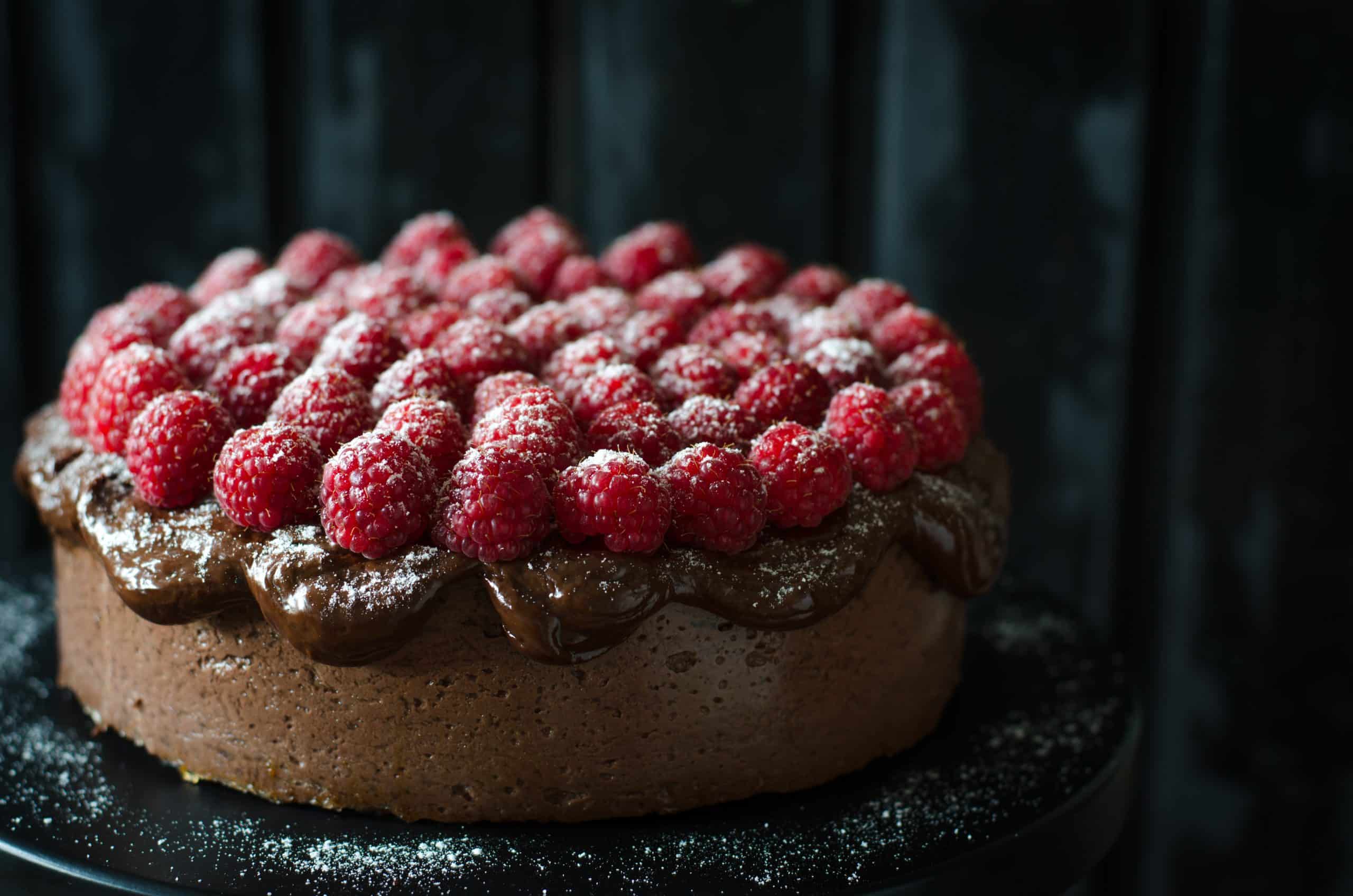 Cheesecake de chocolate y frambuesa: Postres románticos
