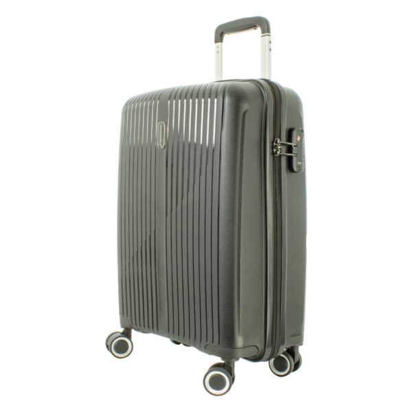 Maleta De Viaje Trolley Negra TRANSWORLD LUGGAGE 20" - Imagen 3