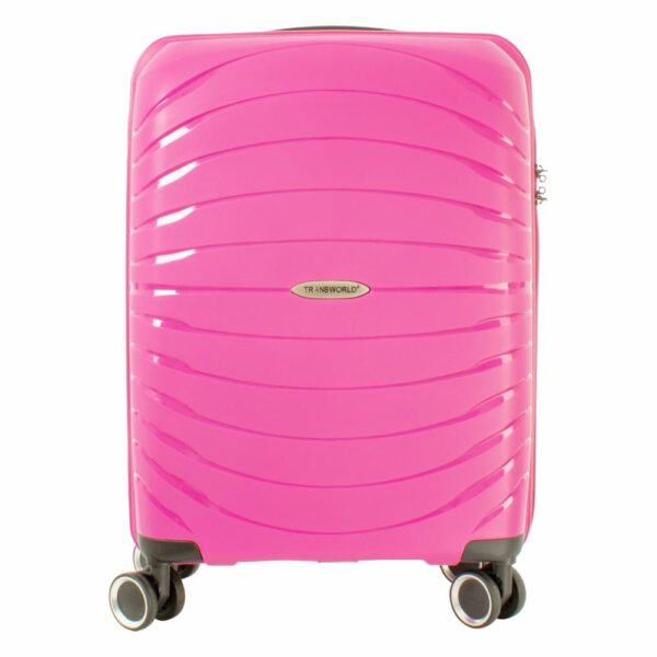 Maleta De Viaje Trolley Morada TRANSWORLD LUGGAGE 20"