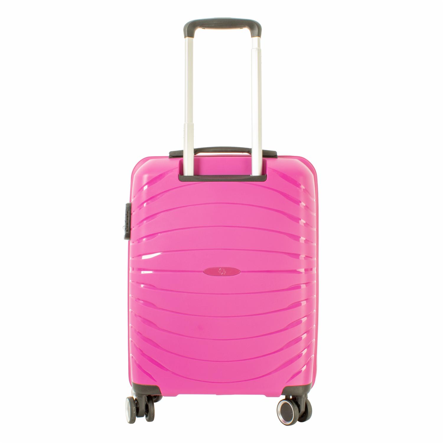 Maleta De Viaje Trolley Morada TRANSWORLD 20" - Imagen 4