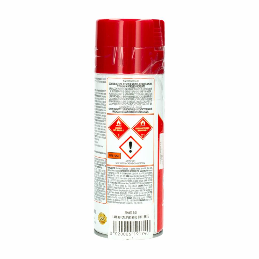 Pintura Para Caliper Rojo Brillante RUST OLEUM 340 G - Imagen 2