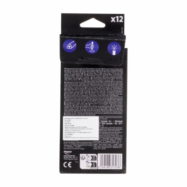 Lápices De Colores De Madera MAPED X 12 Uds - Imagen 2
