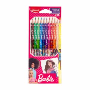 Lápices De Colores Diseño Barbie MAPED 12 Piezas