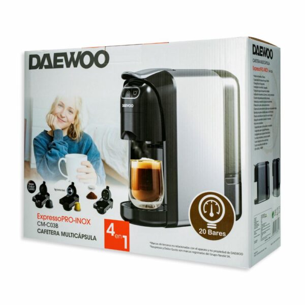 Maquina Cafetera Pro Capsula Expreso CM-C03B DAEWOO 1 Taza - Imagen 5