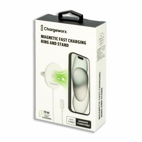 Cargador Magnético Para Celular CX5311WH CHARGE WORX 15 W - Imagen 3