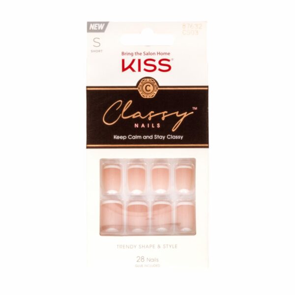 Uñas Postizas Suficientemente Simple CLASSY KISS 28 Piezas