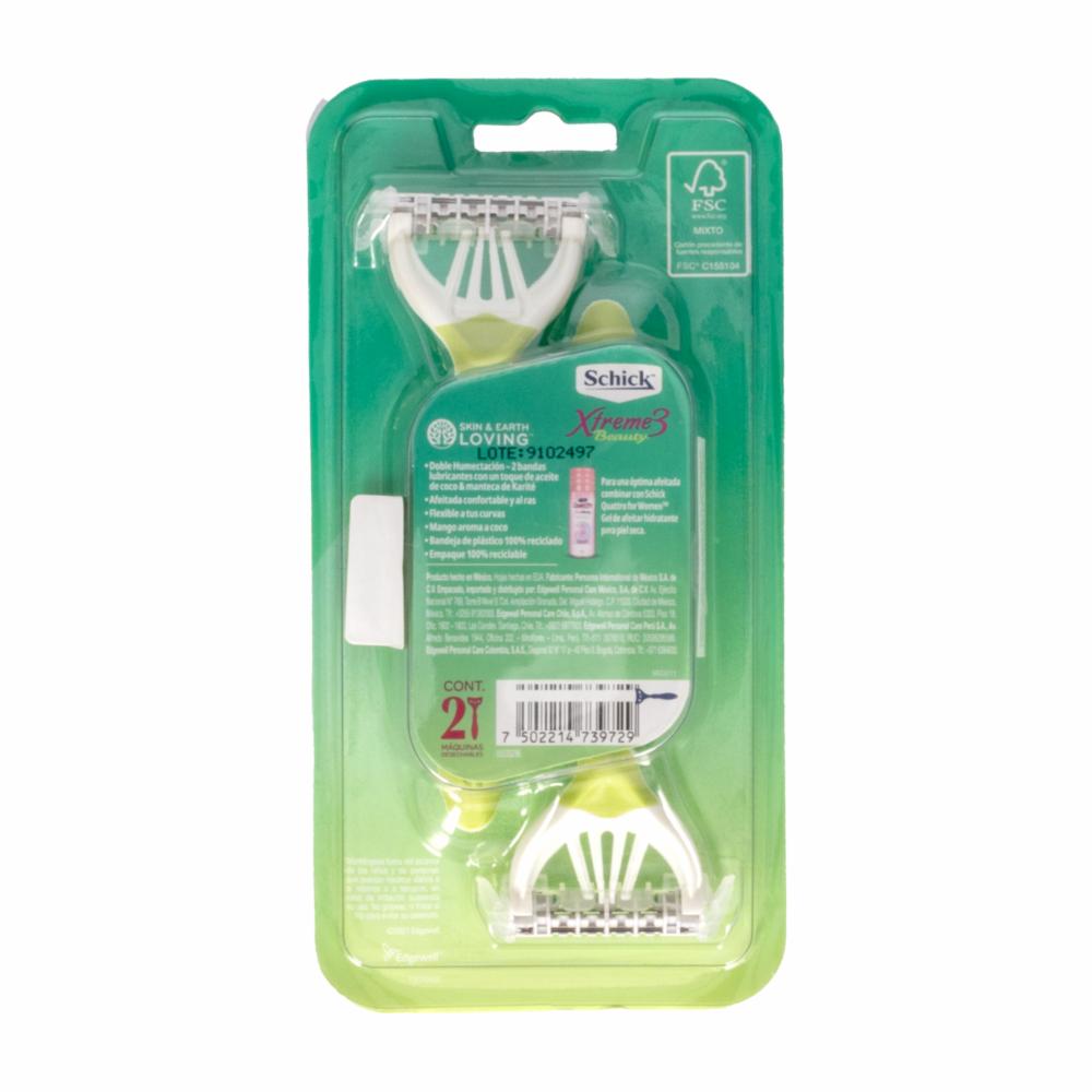 Razuradora Desechable Desechable Con Doble Humectación SCHICK X 2 Uds - Imagen 2
