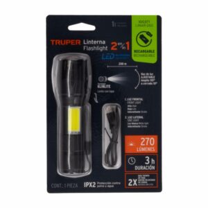 Linterna Con Luz De Emergencia TRUPER 270 Lumens