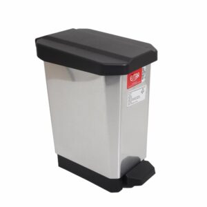 Papelera Pedal Negro Metalizado ESTRA 5 Litros