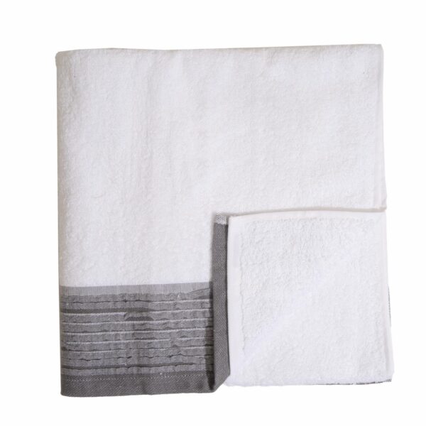 Toalla De Baño Karol Blanco CANNON 140 X 70 Cm - Imagen 2
