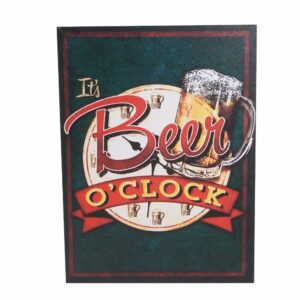 Cuadro Decorativo Diseño Beer O Clock FREE HOME 40X30 CM