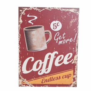 Cuadro Decorativo Diseño Coffe Cup FREE HOME 30X30 CM