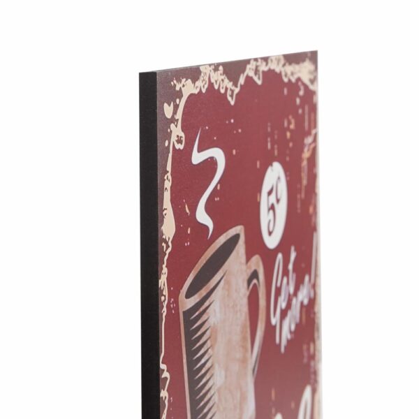 Cuadro Decorativo Diseño Coffe Cup FREE HOME 30X30 CM - Imagen 2