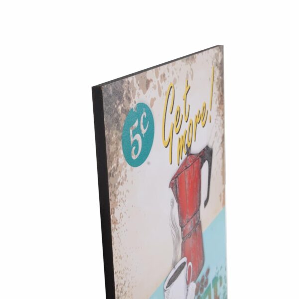 Cuadro Decorativo Diseño Coffe Hot FREE HOME 30X30 CM - Imagen 2