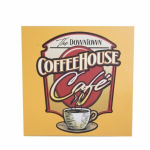 Cuadro Decorativo Diseño Coffe House FREE HOME 30X30 CM