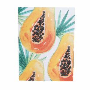 Cuadro Decorativo Diseño Frutal Papaya FREE HOME 40X30 CM