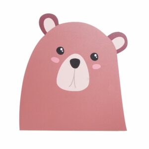 Aplique Mascotas Diseño Oso FREE HOME 40X30 CM