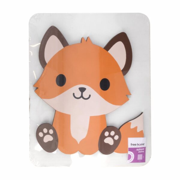 Aplique  Mascotas Diseño Zorro FREE HOME 40X30 CM - Imagen 2