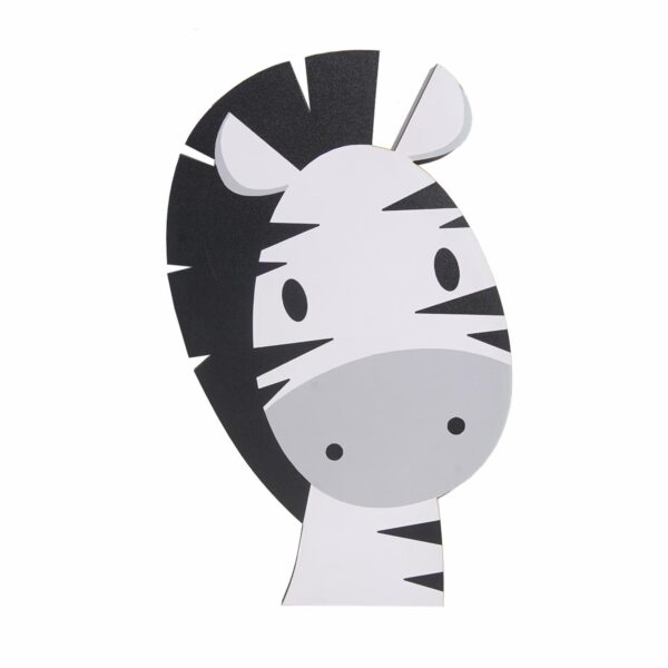 Aplique  Mascotas Diseño Zebra FREE HOME 40X30 CM