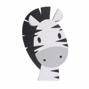 Aplique Mascotas Diseño Zebra FREE HOME 40X30 CM