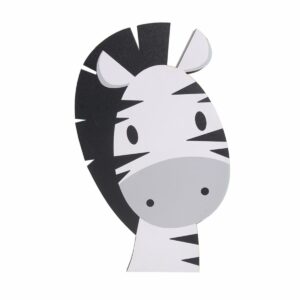 Aplique Mascotas Diseño Zebra FREE HOME 40X30 CM