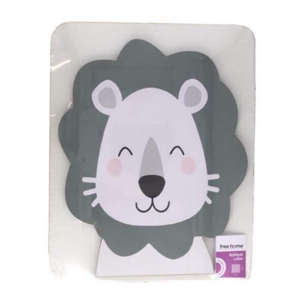 Aplique  Mascotas Diseño León FREE HOME 40X30 CM - Imagen 2