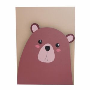Cuadro Decorativo Mascotas Oso FREE HOME 40X30 Cm