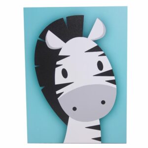 Cuadro Decorativo Mascotas Zebra FREE HOME 40X30 Cm
