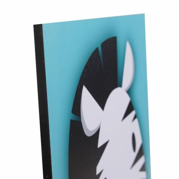 Cuadro Decorativo Mascotas Zebra FREE HOME 40X30 Cm - Imagen 2