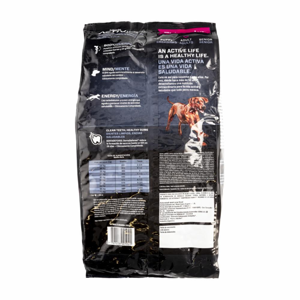 Alimento Para Perros Premium Adulto Raza Grande EUKANUBA 3000 G - Imagen 2