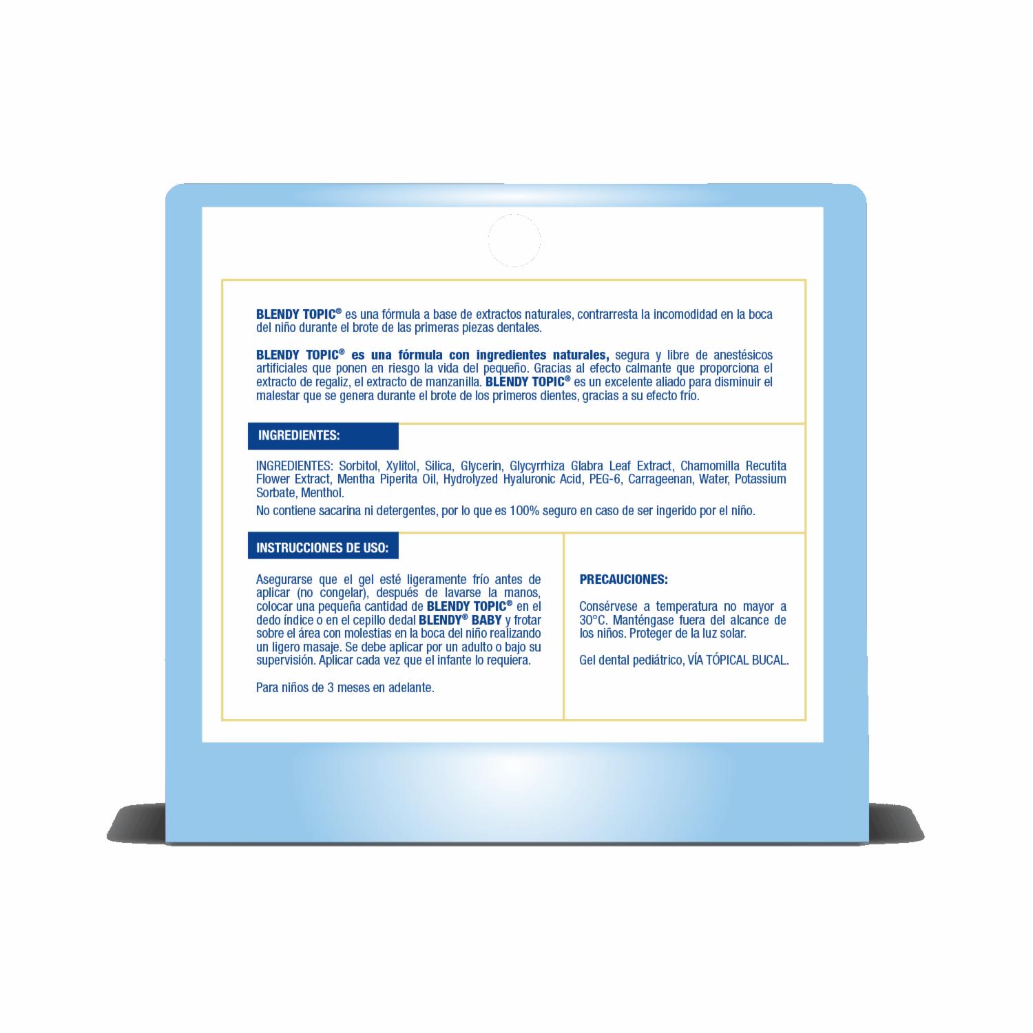 Gel Dental Kids BLENDY 10 G - Imagen 2